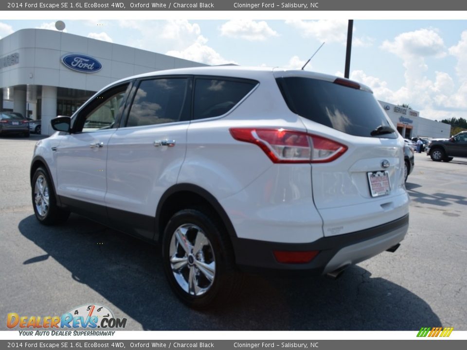 2014 Ford Escape SE 1.6L EcoBoost 4WD Oxford White / Charcoal Black Photo #5