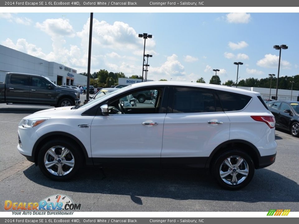 2014 Ford Escape SE 1.6L EcoBoost 4WD Oxford White / Charcoal Black Photo #6