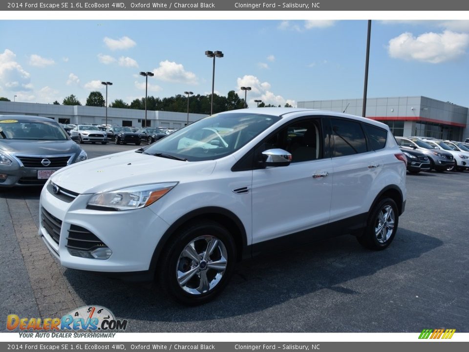 2014 Ford Escape SE 1.6L EcoBoost 4WD Oxford White / Charcoal Black Photo #7