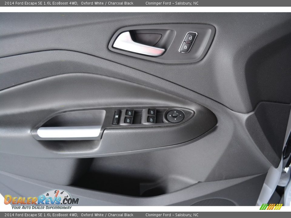 2014 Ford Escape SE 1.6L EcoBoost 4WD Oxford White / Charcoal Black Photo #8