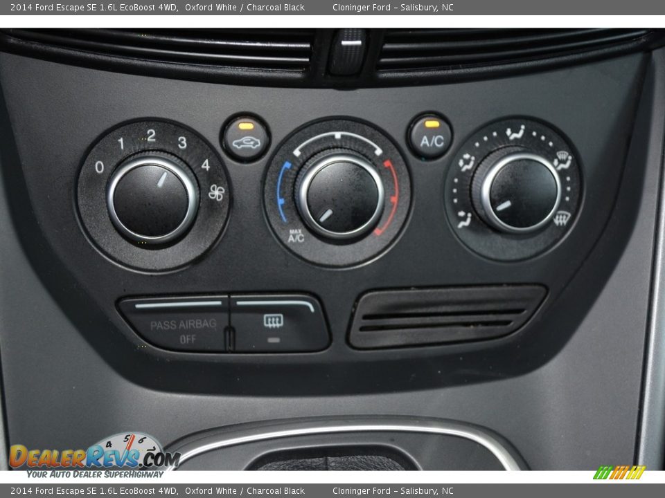 2014 Ford Escape SE 1.6L EcoBoost 4WD Oxford White / Charcoal Black Photo #19