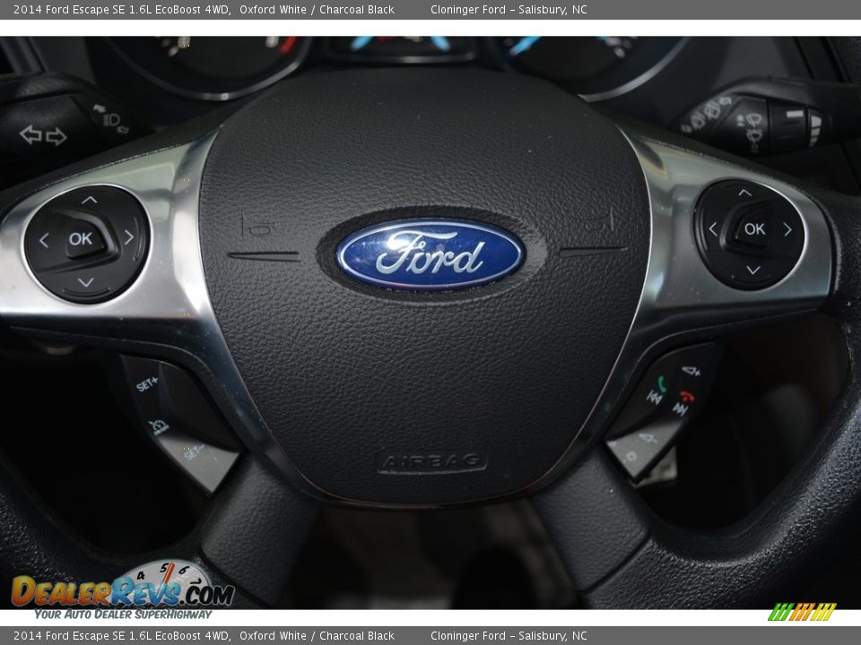 2014 Ford Escape SE 1.6L EcoBoost 4WD Oxford White / Charcoal Black Photo #22
