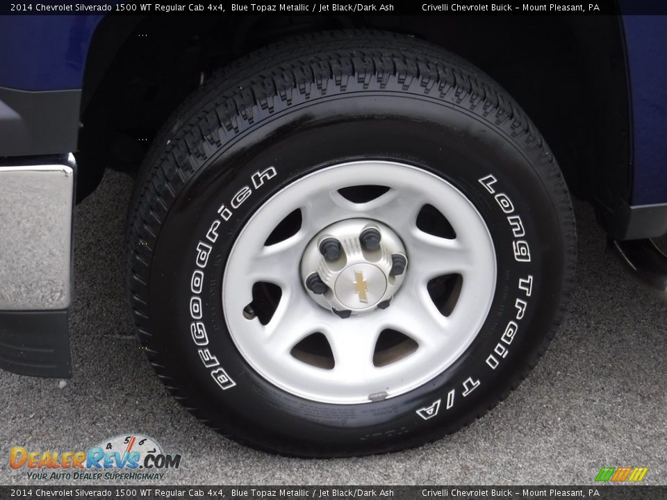 2014 Chevrolet Silverado 1500 WT Regular Cab 4x4 Blue Topaz Metallic / Jet Black/Dark Ash Photo #3