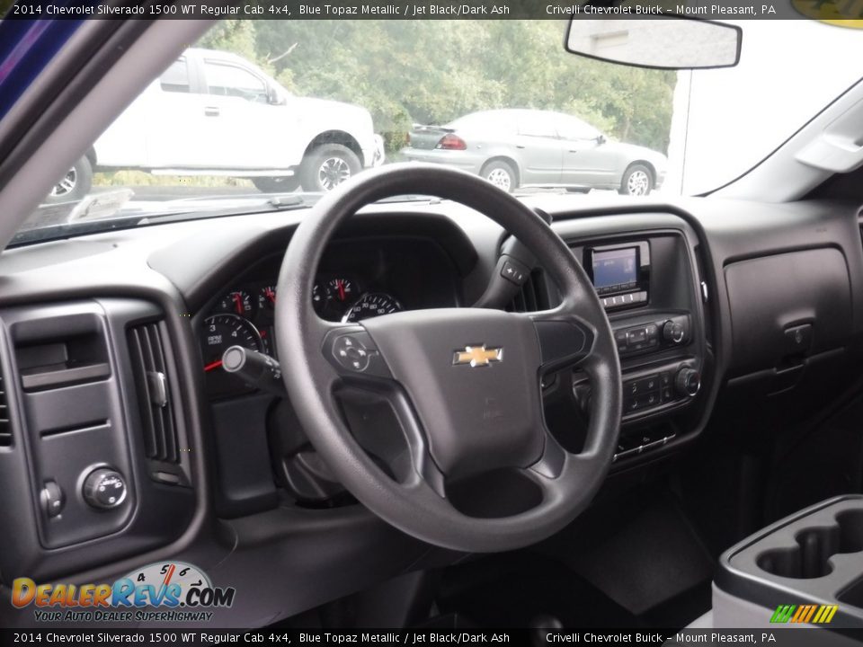 2014 Chevrolet Silverado 1500 WT Regular Cab 4x4 Blue Topaz Metallic / Jet Black/Dark Ash Photo #15