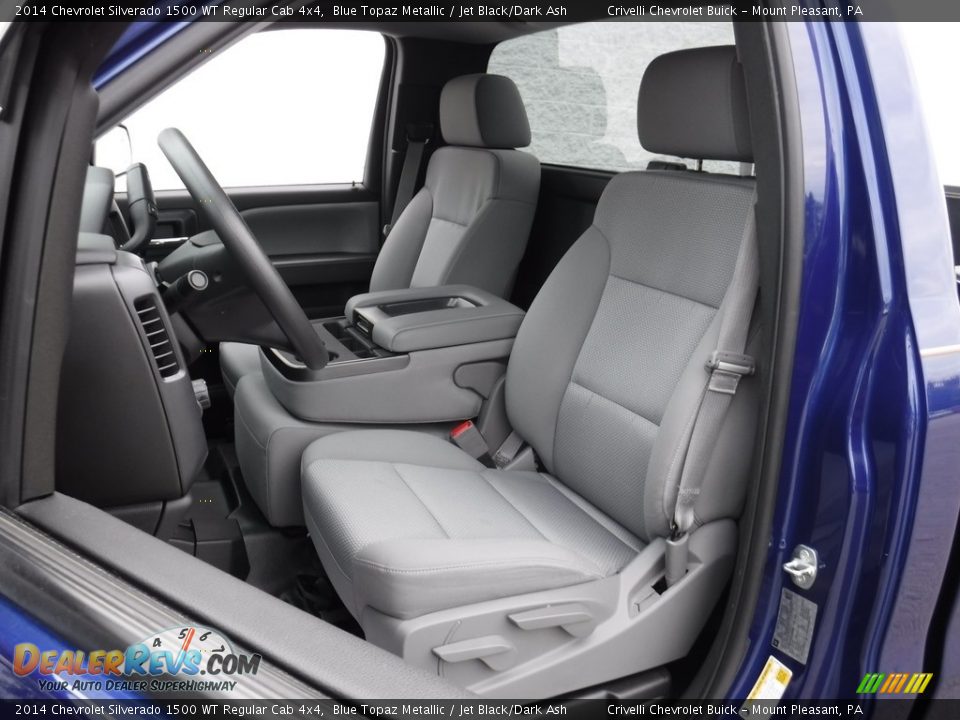 2014 Chevrolet Silverado 1500 WT Regular Cab 4x4 Blue Topaz Metallic / Jet Black/Dark Ash Photo #16