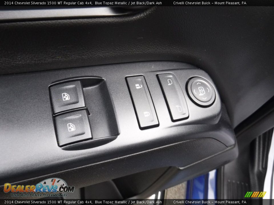 2014 Chevrolet Silverado 1500 WT Regular Cab 4x4 Blue Topaz Metallic / Jet Black/Dark Ash Photo #18
