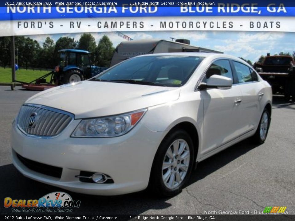 2012 Buick LaCrosse FWD White Diamond Tricoat / Cashmere Photo #1