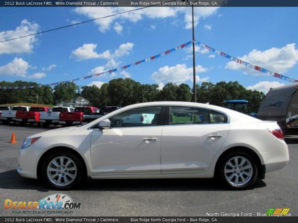 2012 Buick LaCrosse FWD White Diamond Tricoat / Cashmere Photo #2