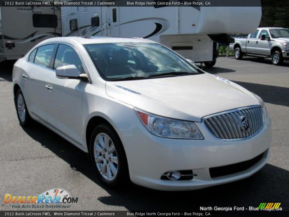 2012 Buick LaCrosse FWD White Diamond Tricoat / Cashmere Photo #7
