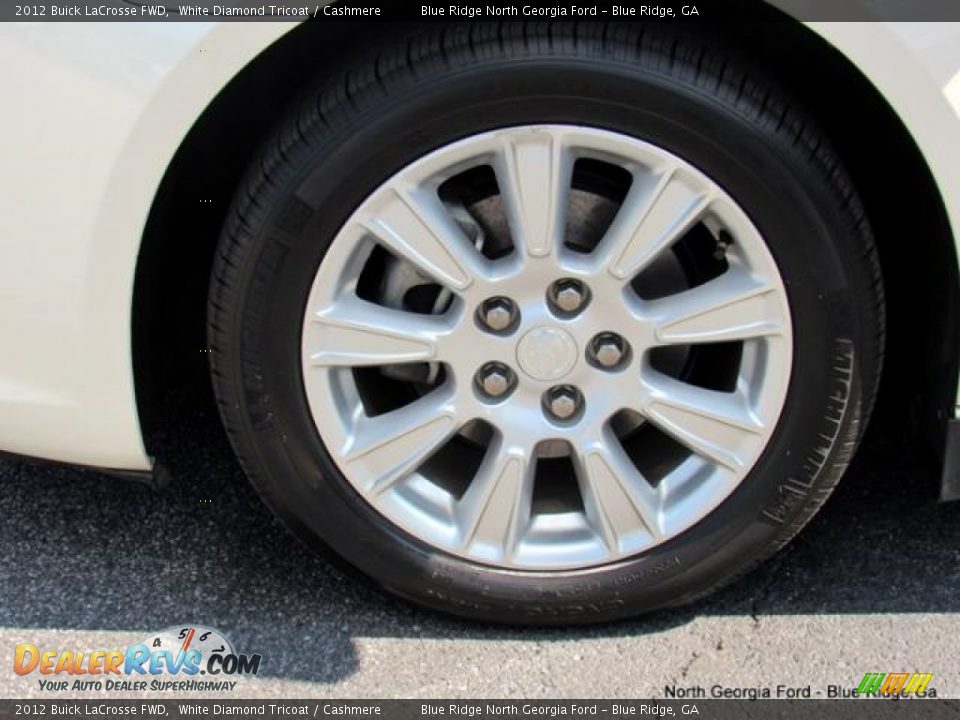 2012 Buick LaCrosse FWD White Diamond Tricoat / Cashmere Photo #9