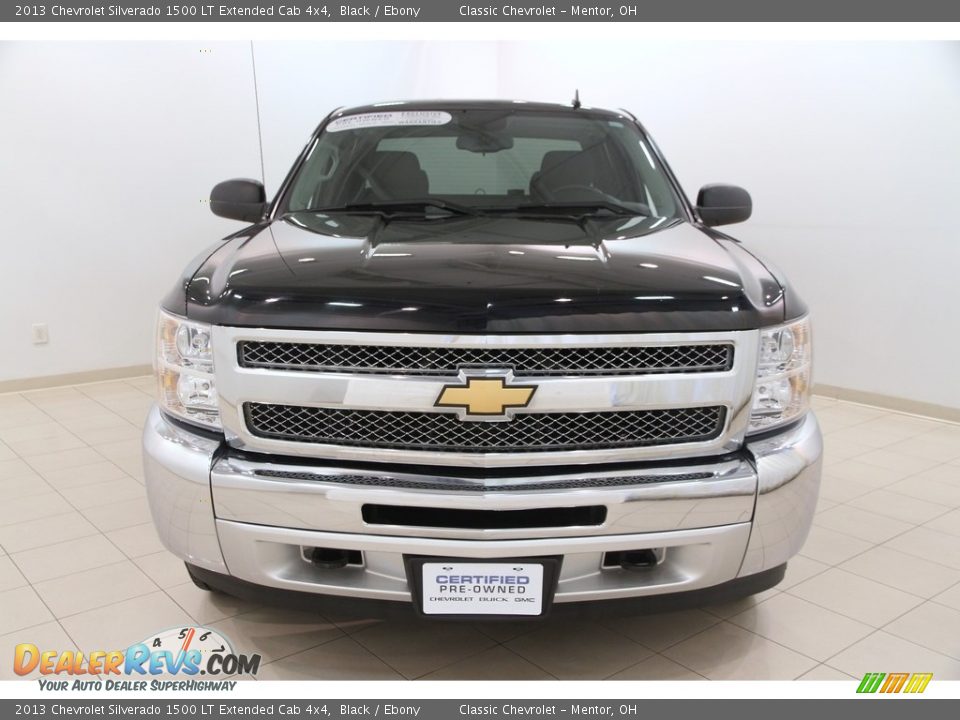 2013 Chevrolet Silverado 1500 LT Extended Cab 4x4 Black / Ebony Photo #2