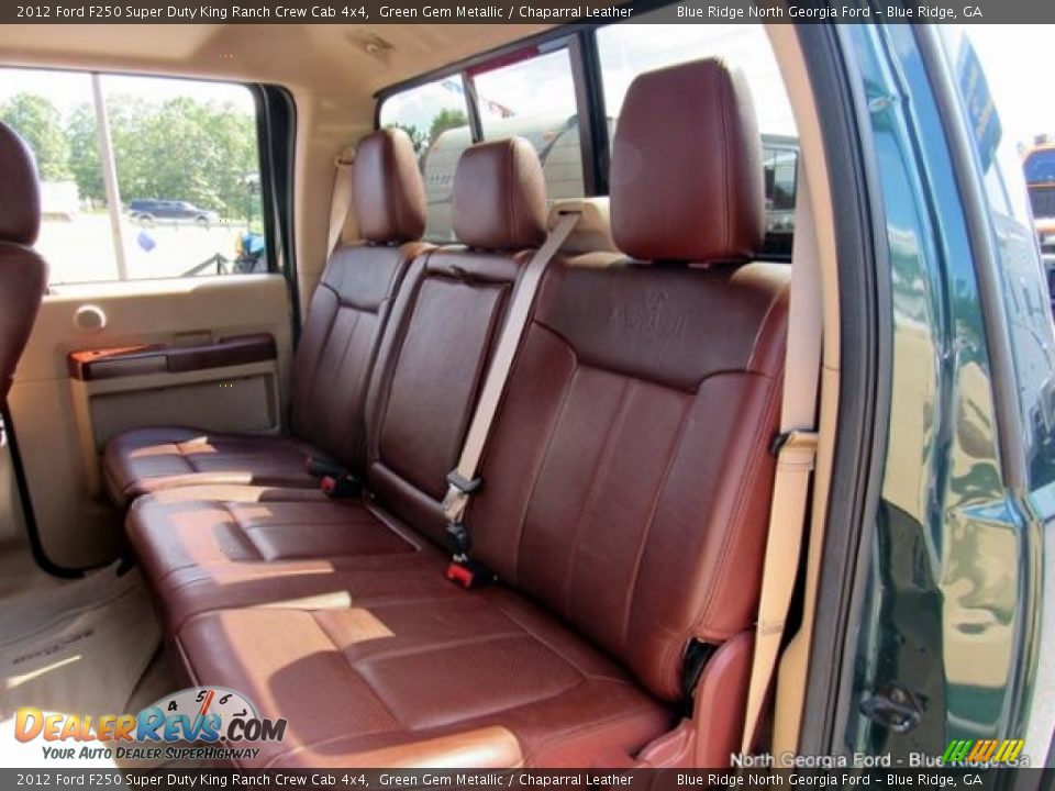 2012 Ford F250 Super Duty King Ranch Crew Cab 4x4 Green Gem Metallic / Chaparral Leather Photo #13