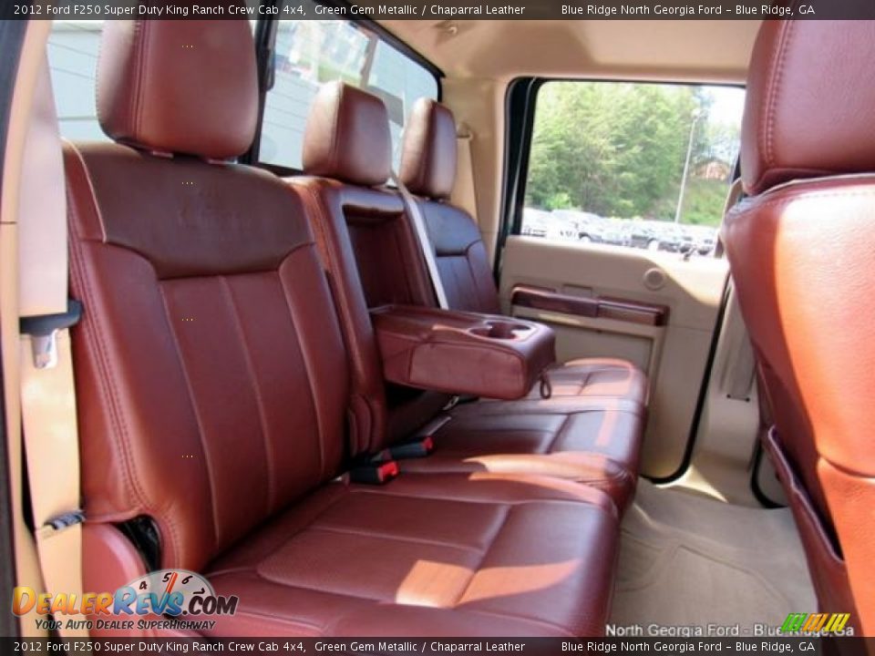 2012 Ford F250 Super Duty King Ranch Crew Cab 4x4 Green Gem Metallic / Chaparral Leather Photo #14