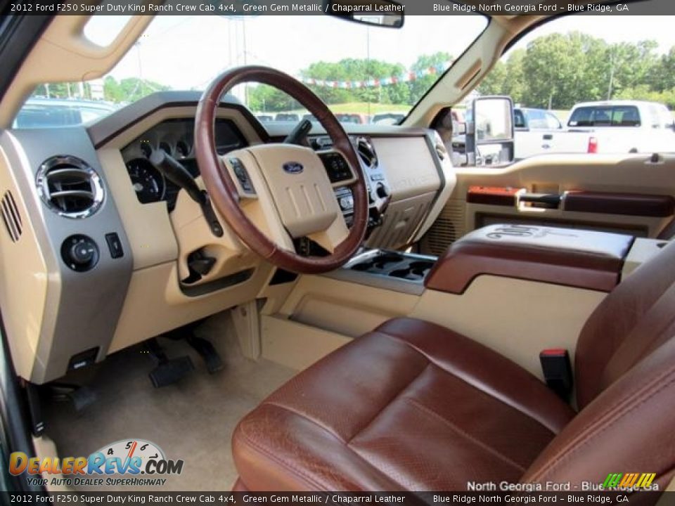 2012 Ford F250 Super Duty King Ranch Crew Cab 4x4 Green Gem Metallic / Chaparral Leather Photo #30