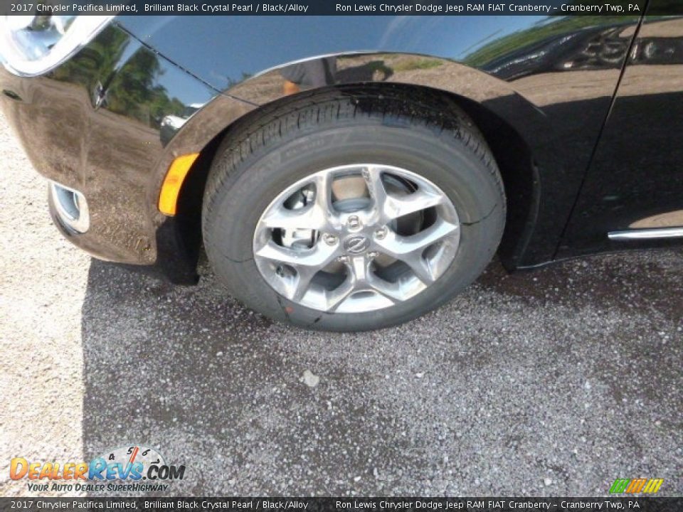 2017 Chrysler Pacifica Limited Brilliant Black Crystal Pearl / Black/Alloy Photo #2