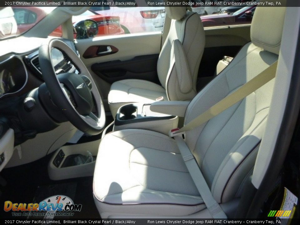 2017 Chrysler Pacifica Limited Brilliant Black Crystal Pearl / Black/Alloy Photo #14