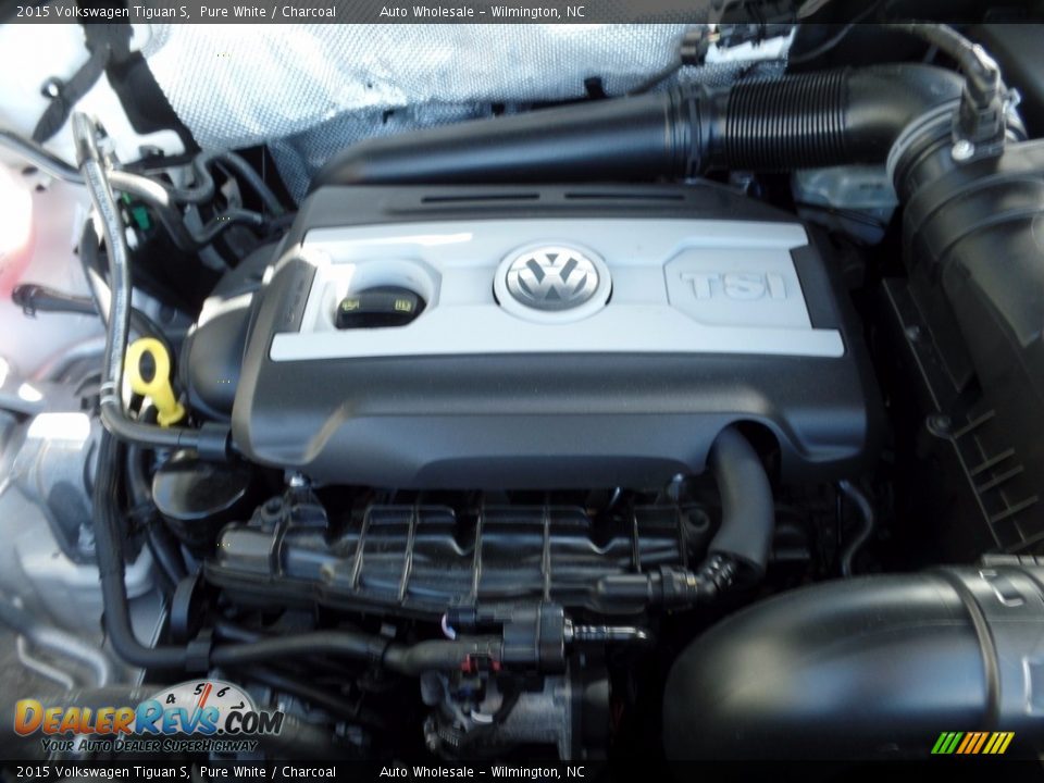 2015 Volkswagen Tiguan S Pure White / Charcoal Photo #6