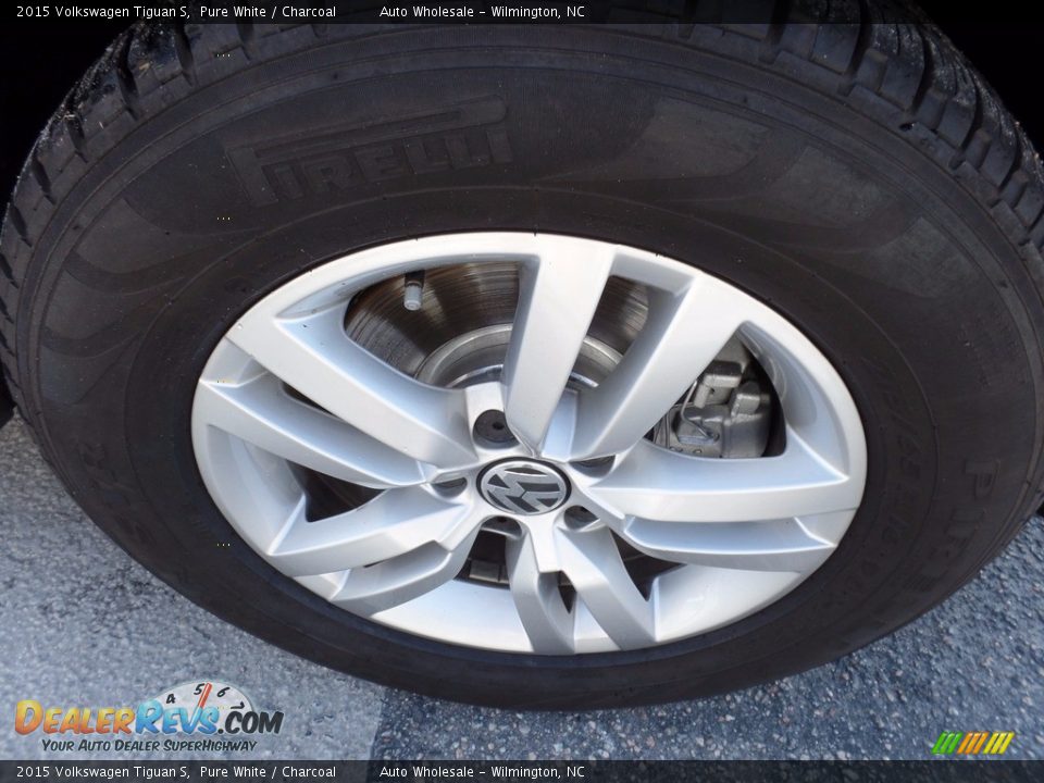 2015 Volkswagen Tiguan S Pure White / Charcoal Photo #7