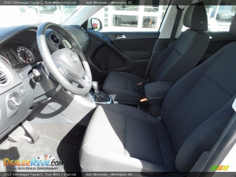 2015 Volkswagen Tiguan S Pure White / Charcoal Photo #11