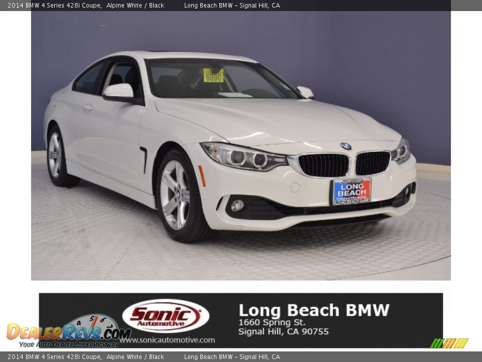 2014 BMW 4 Series 428i Coupe Alpine White / Black Photo #1