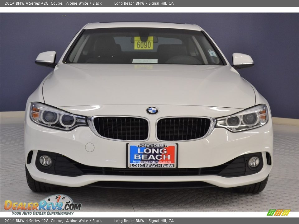 2014 BMW 4 Series 428i Coupe Alpine White / Black Photo #2