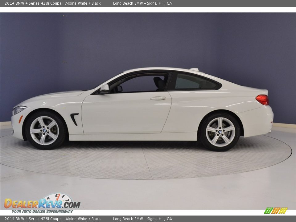 2014 BMW 4 Series 428i Coupe Alpine White / Black Photo #4