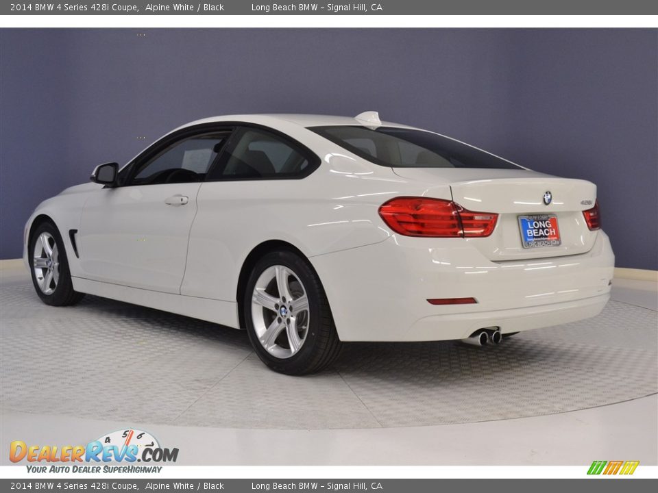 2014 BMW 4 Series 428i Coupe Alpine White / Black Photo #5