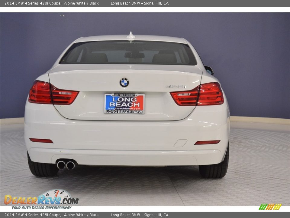 2014 BMW 4 Series 428i Coupe Alpine White / Black Photo #6