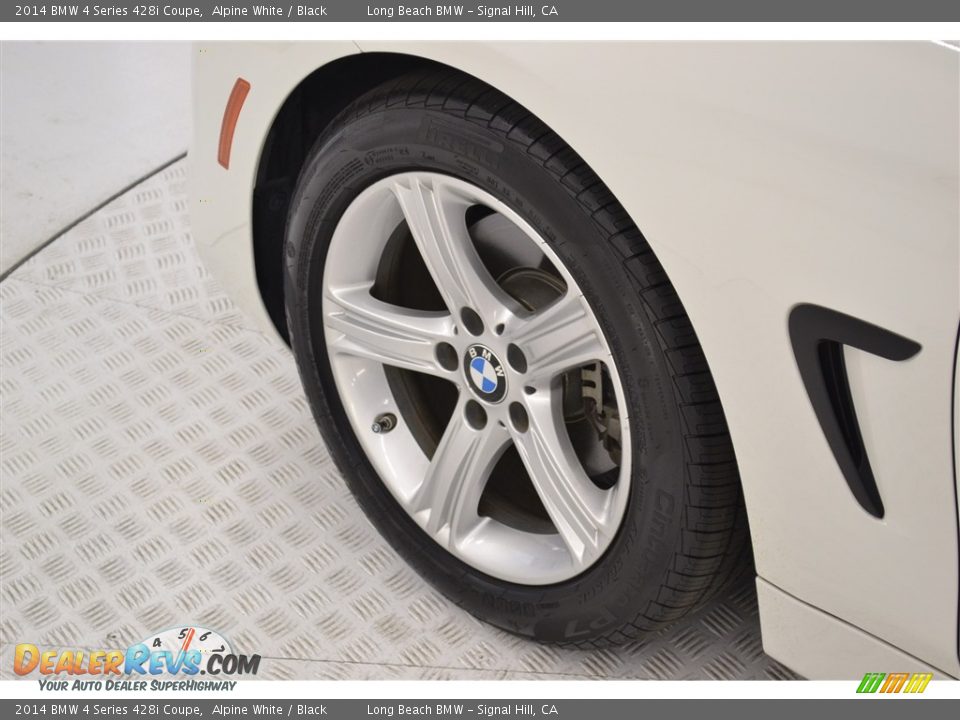 2014 BMW 4 Series 428i Coupe Alpine White / Black Photo #10