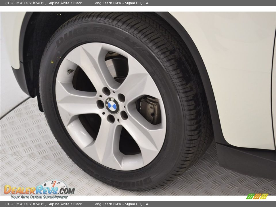 2014 BMW X6 xDrive35i Alpine White / Black Photo #9