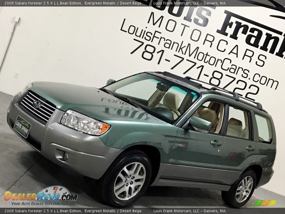 2006 Subaru Forester 2.5 X L.L.Bean Edition Evergreen Metallic / Desert Beige Photo #13