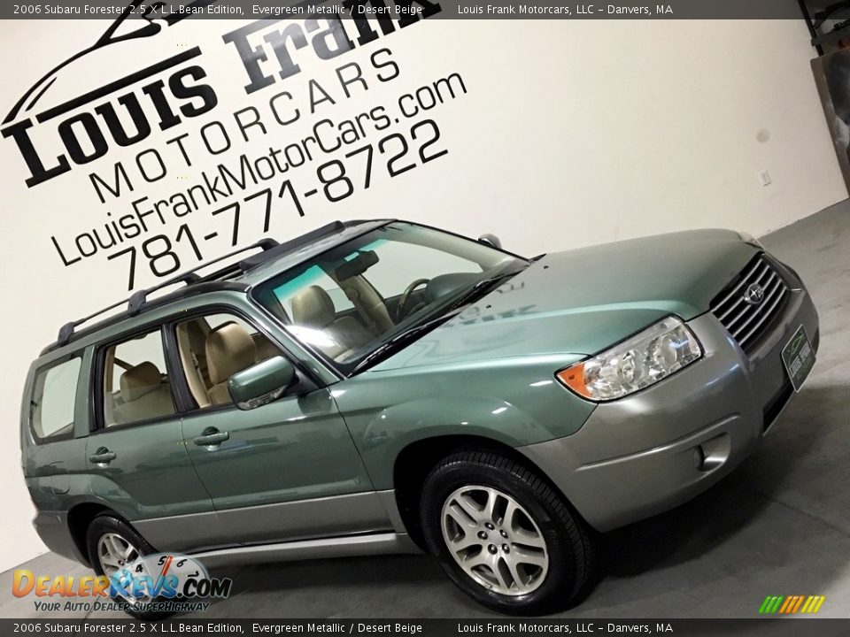 2006 Subaru Forester 2.5 X L.L.Bean Edition Evergreen Metallic / Desert Beige Photo #14