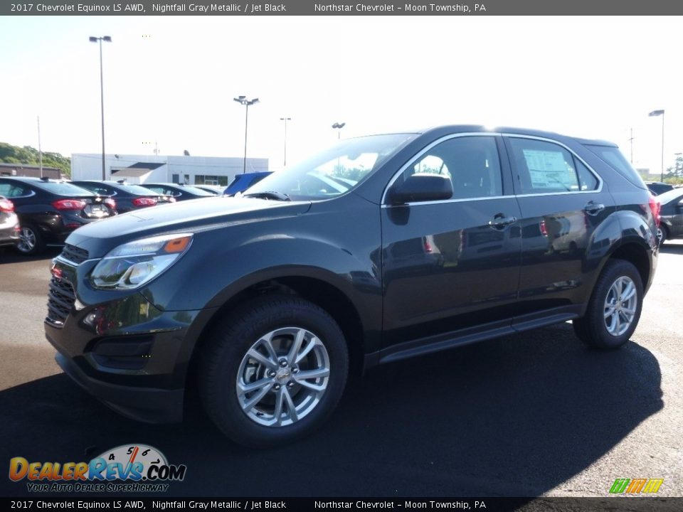 2017 Chevrolet Equinox LS AWD Nightfall Gray Metallic / Jet Black Photo #1