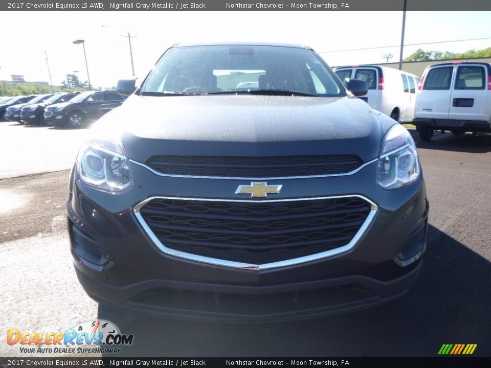 2017 Chevrolet Equinox LS AWD Nightfall Gray Metallic / Jet Black Photo #2