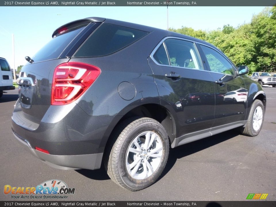 2017 Chevrolet Equinox LS AWD Nightfall Gray Metallic / Jet Black Photo #6