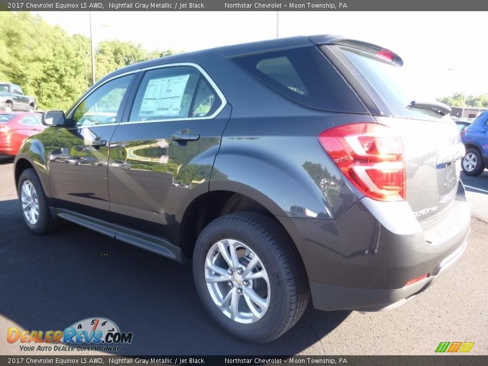 2017 Chevrolet Equinox LS AWD Nightfall Gray Metallic / Jet Black Photo #9