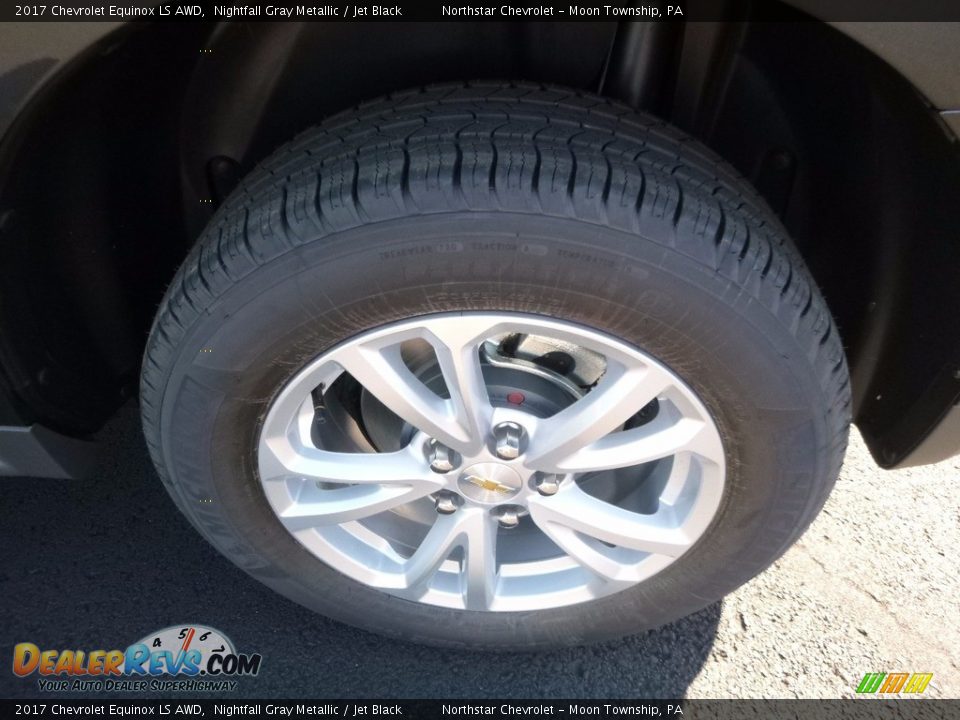 2017 Chevrolet Equinox LS AWD Nightfall Gray Metallic / Jet Black Photo #11