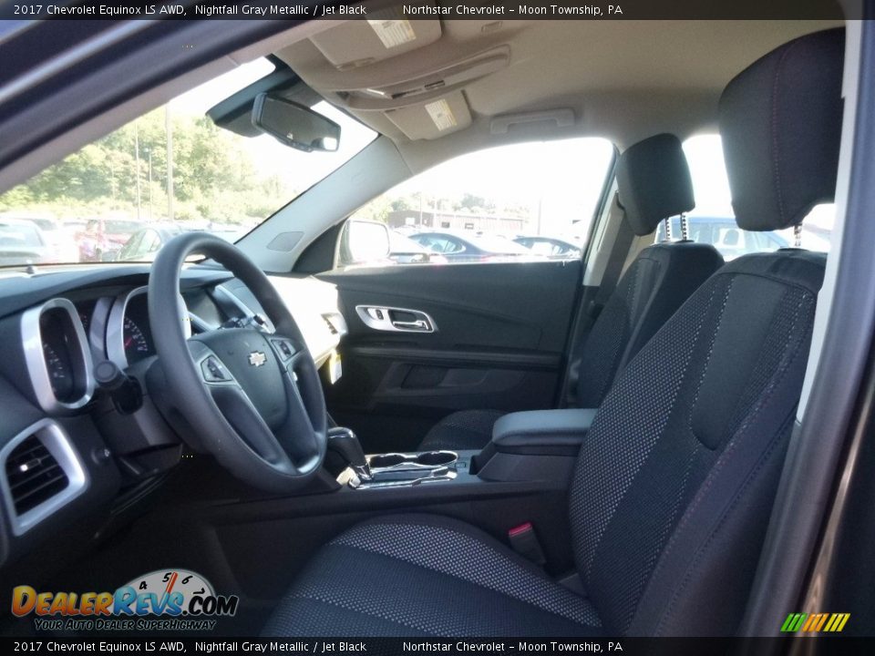 2017 Chevrolet Equinox LS AWD Nightfall Gray Metallic / Jet Black Photo #12