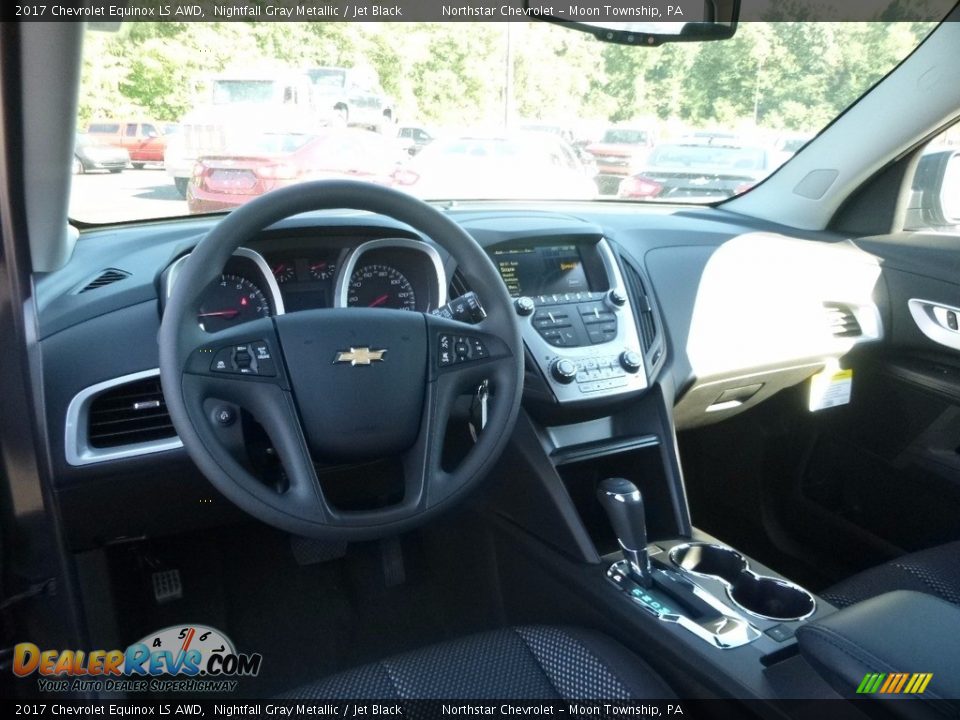 2017 Chevrolet Equinox LS AWD Nightfall Gray Metallic / Jet Black Photo #14