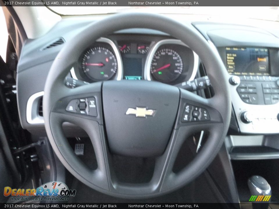 2017 Chevrolet Equinox LS AWD Nightfall Gray Metallic / Jet Black Photo #18