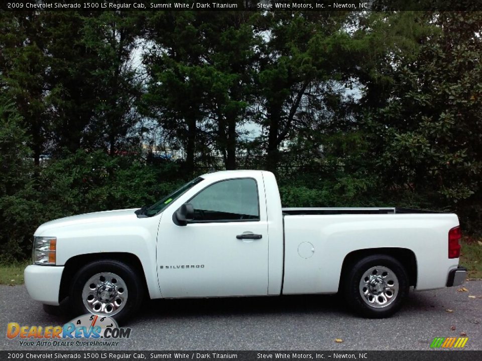2009 Chevrolet Silverado 1500 LS Regular Cab Summit White / Dark Titanium Photo #1