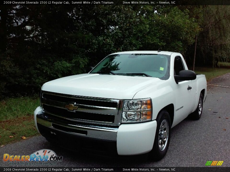 2009 Chevrolet Silverado 1500 LS Regular Cab Summit White / Dark Titanium Photo #2