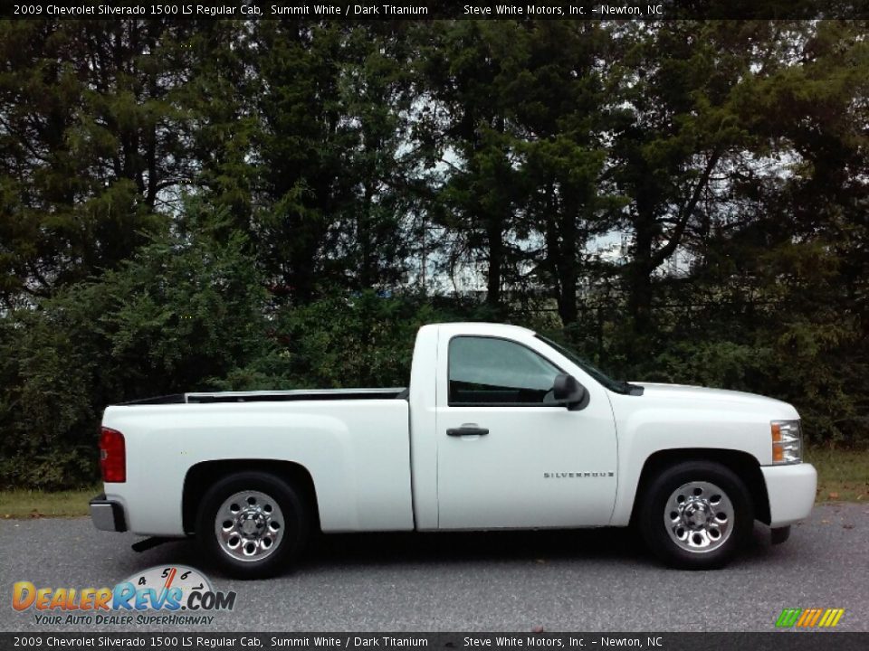 2009 Chevrolet Silverado 1500 LS Regular Cab Summit White / Dark Titanium Photo #5