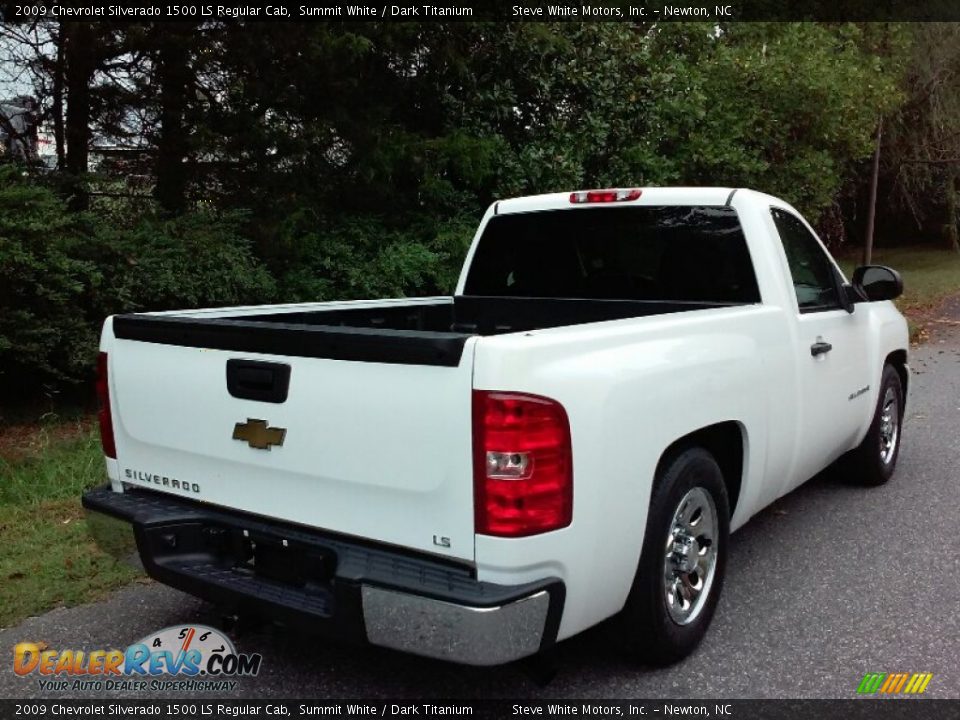 2009 Chevrolet Silverado 1500 LS Regular Cab Summit White / Dark Titanium Photo #6