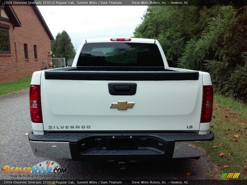 2009 Chevrolet Silverado 1500 LS Regular Cab Summit White / Dark Titanium Photo #7
