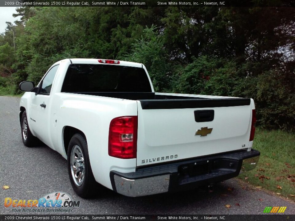 2009 Chevrolet Silverado 1500 LS Regular Cab Summit White / Dark Titanium Photo #8