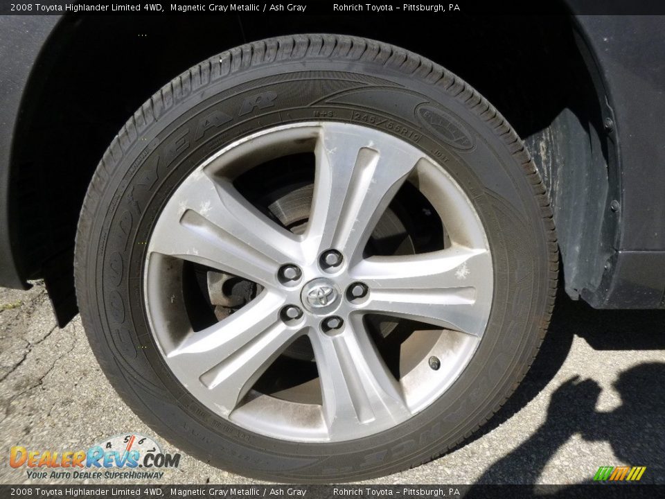 2008 Toyota Highlander Limited 4WD Magnetic Gray Metallic / Ash Gray Photo #7