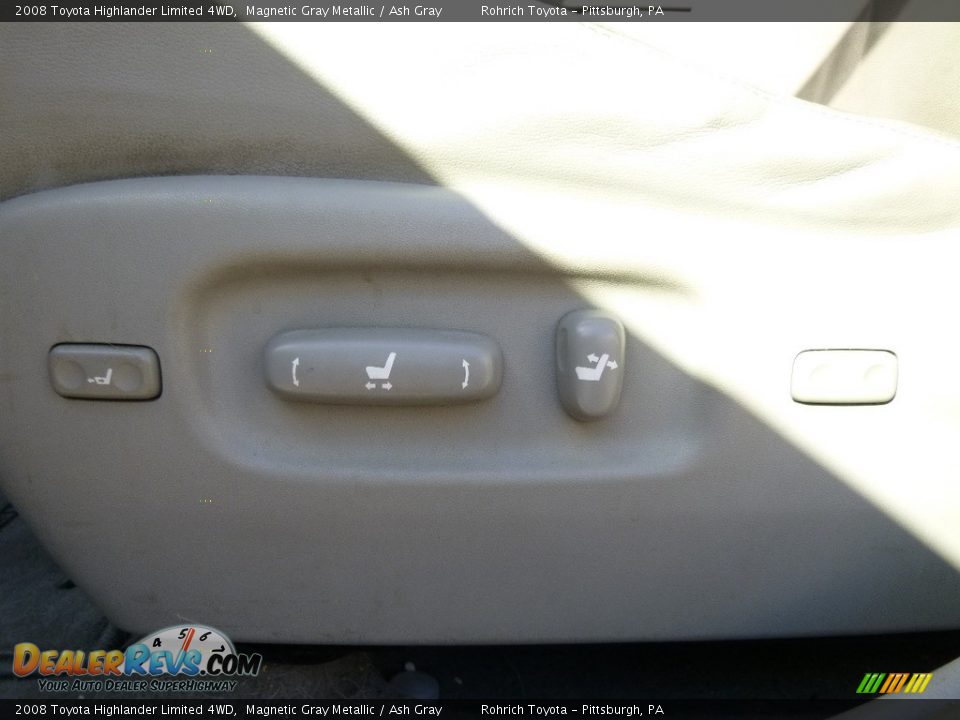 2008 Toyota Highlander Limited 4WD Magnetic Gray Metallic / Ash Gray Photo #13