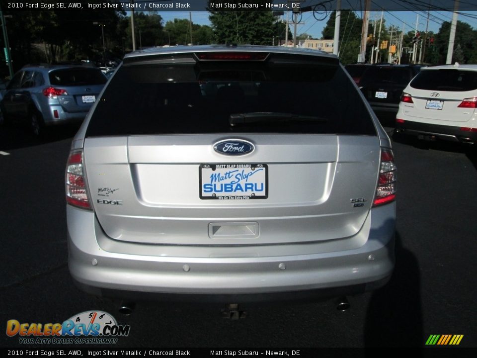 2010 Ford Edge SEL AWD Ingot Silver Metallic / Charcoal Black Photo #7