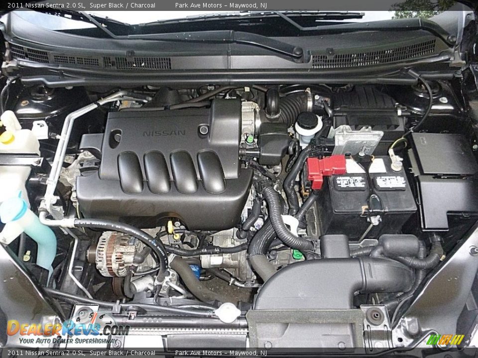 2011 Nissan Sentra 2.0 SL Super Black / Charcoal Photo #30